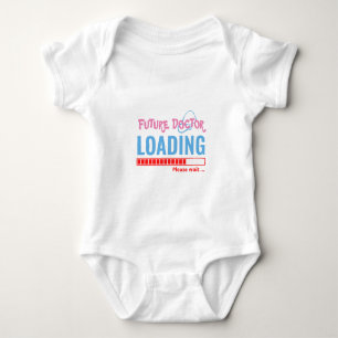 Future Doctor Loading Funny Personalized Unisex Baby Bodysuit