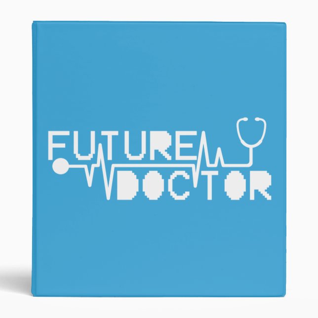 Future doctor medecine Stethoscope Binder (Front)