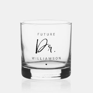 Future Doctor   Medical School Doctoral Student Whiskey Glass