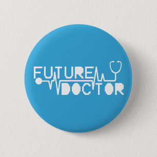 Future doctor medicine Stethoscope 2 Inch Round Button
