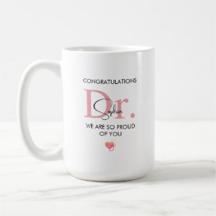 Future Doctor Personalized Name So Proud of You Coffee Mug