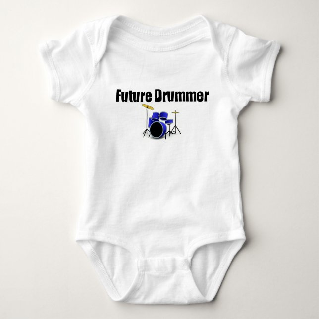 Future Drummer Baby Bodysuit (Front)