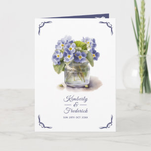 Future Dusk Common Evening Primrose Floral Wedding Program