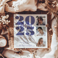 Future Dusk Photo Triple Graduation Invitation