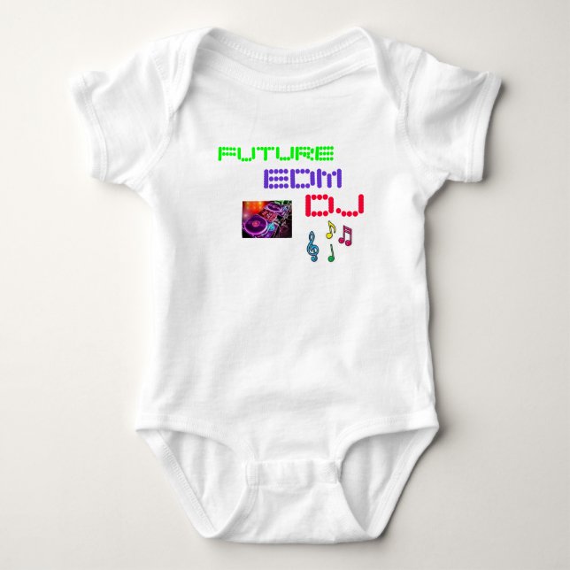 FUTURE EDM DJ BABY BODYSUIT (Front)