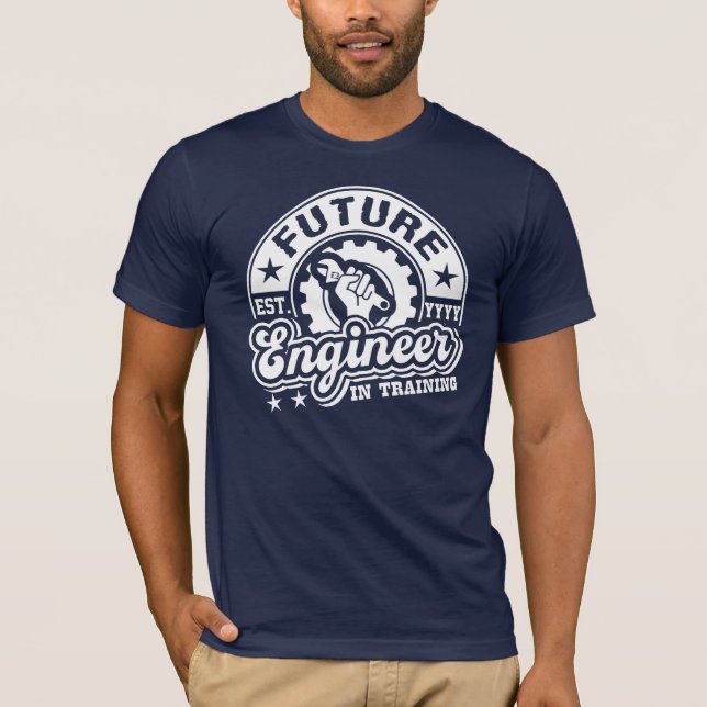Future Engineer (EST. YEAR Customizable) T-Shirt (Front)