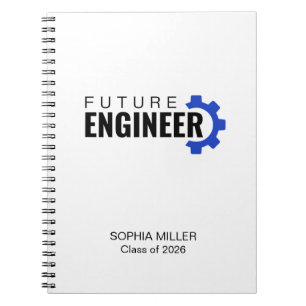 Future Engineer Personalized Graduation Notebook