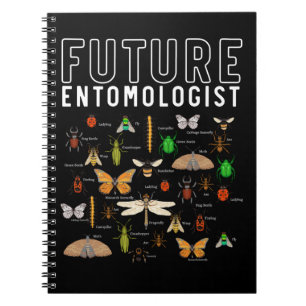 Future Entomologist Boys Girls Insect Bug Types Notebook