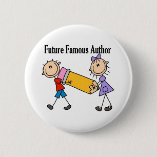 Future Famous Author 2 Inch Round Button
