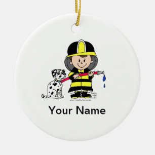 Future Fire Fighter - Male Ceramic Ornament