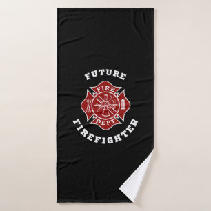 Future Firefighter Bath Towel