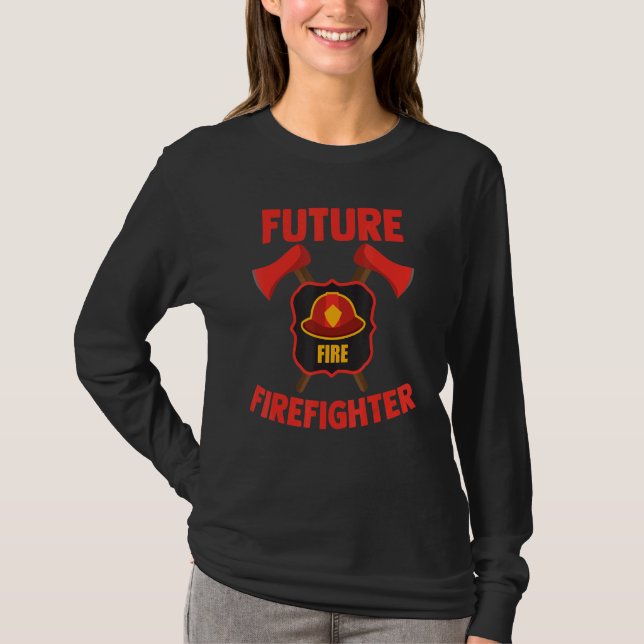 Future Firefighter Fire Fighting Department Firema T-Shirt (Front)