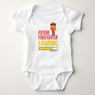 Future Firefighter Loading Modern Personalized Baby Bodysuit