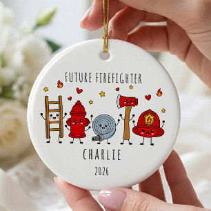 Future Firefighter Personalized Ornament