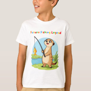Future Fishing Legend Kids Fishing T-Shirt – Cute 