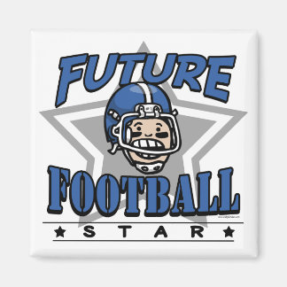 Future Football Star Blue Helmet Magnet