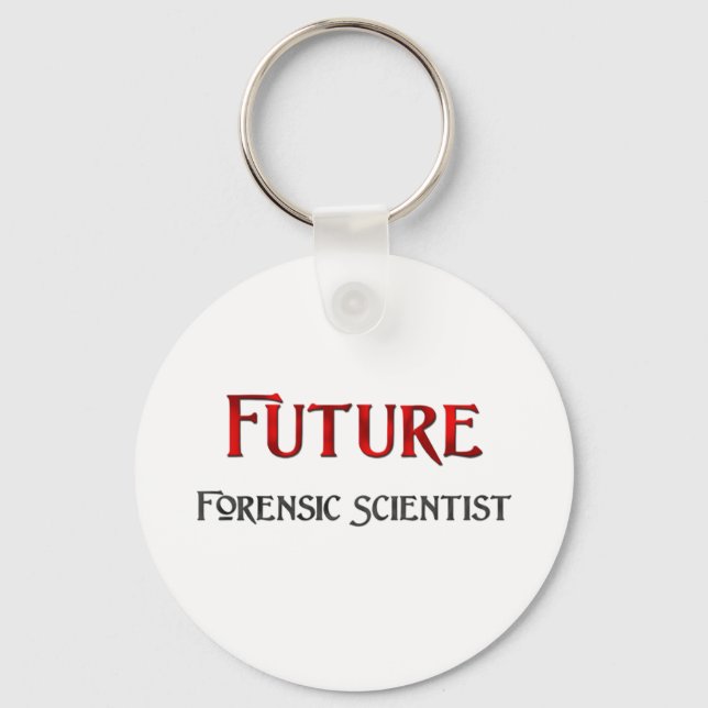 Future Forensic Scientist Keychain (Front)