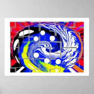 Future galaxy map poster