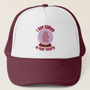 Future Games Crystal Ball Motto Gamer Fun Trucker Hat