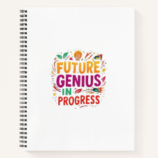 Future Genius in Progress | Funny Motivational Not Notebook