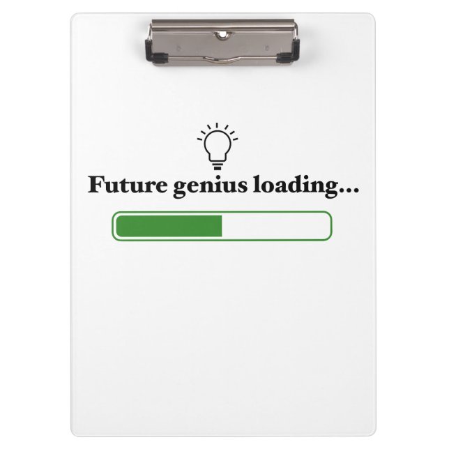 Future Genius Loading – Inspirational Tech & Learn Clipboard (Front)