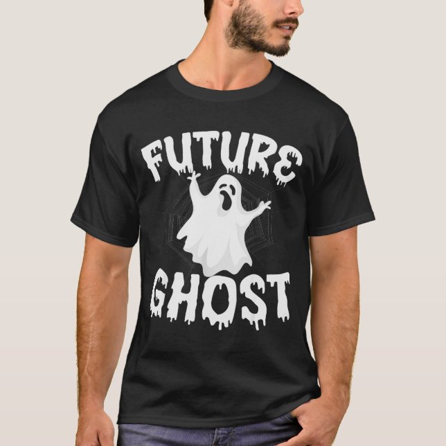 Future Ghost Funny Halloween Boo Soky Trick Or Tre T-Shirt (Front)