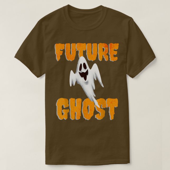 Future Ghost Funny Halloween Costume  T-Shirt (Design Front)