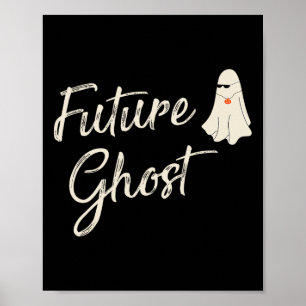 Future Ghost Funny Last Minute Retro Halloween Cos Poster