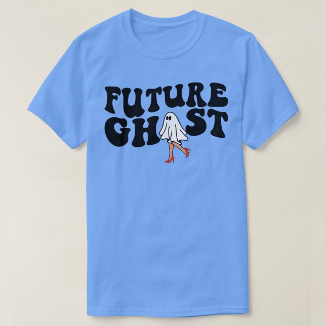 Future Ghost Funny Women's Halloween Theme Retro G T-Shirt (Design Front)