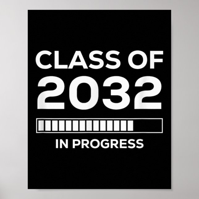 Future Graduation _ In Progress Cl Of 2032  Poster (Front)