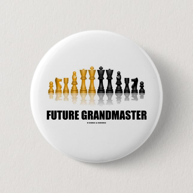 Future Grandmaster (Chess Set) 2 Inch Round Button (Front)
