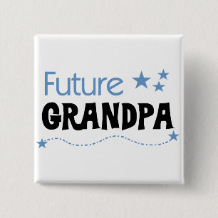 Future Grandpa Tshirts and Gifts 2 Inch Square Button