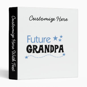 Future Grandpa Tshirts and Gifts Binder