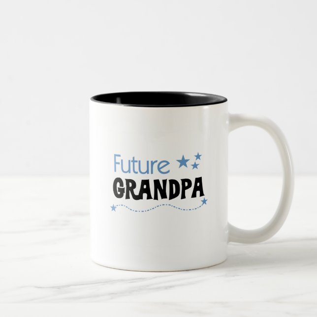 Future Grandpa Tshirts and Gifts Two-Tone Coffee Mug (Right)