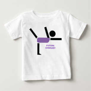 Future gymnast, gymnastics performer custom baby T-Shirt