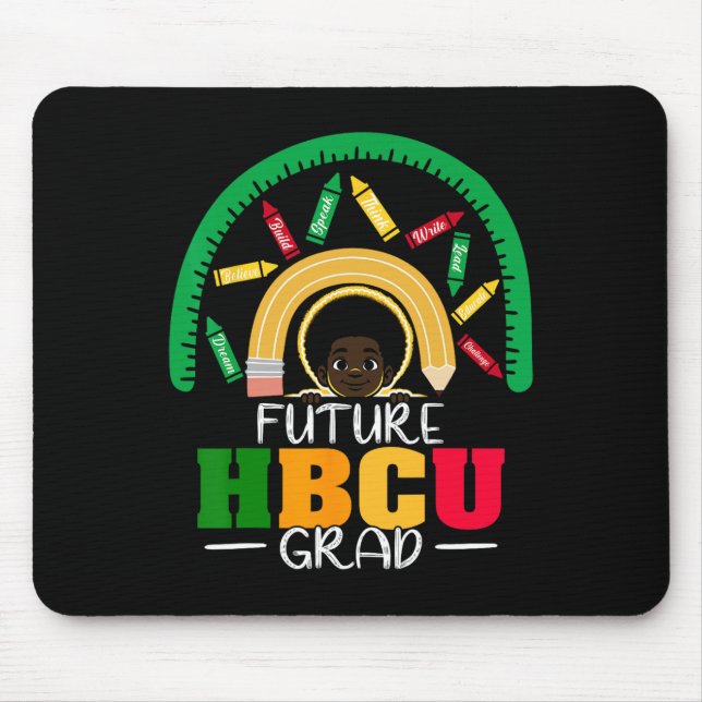 Future Hbcu Grad Black Boy Graduation Hbcu  Mouse Pad (Front)