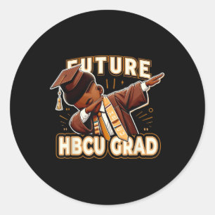 Future Hbcu Grad Black Excellence Graduation Stude Classic Round Sticker
