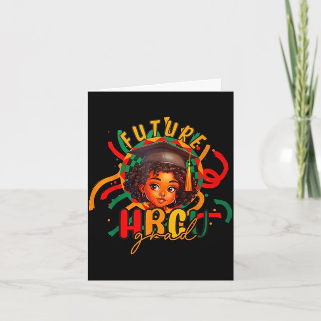 Future hbcu grad graduation girl black historyFutu Card (Front)