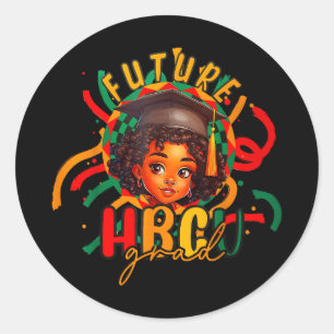 Future hbcu grad graduation girl black historyFutu Classic Round Sticker