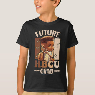 Future HBCU Grad Kids Black Boy Afro Black History T-Shirt