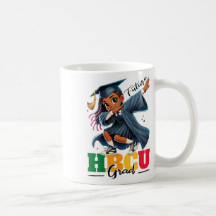 Future Hbcu Grad Kids Black Girl Afro Black Histor Coffee Mug