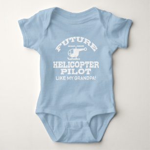 Future Helicopter Pilot Like My Grandpa Baby Bodys Baby Bodysuit