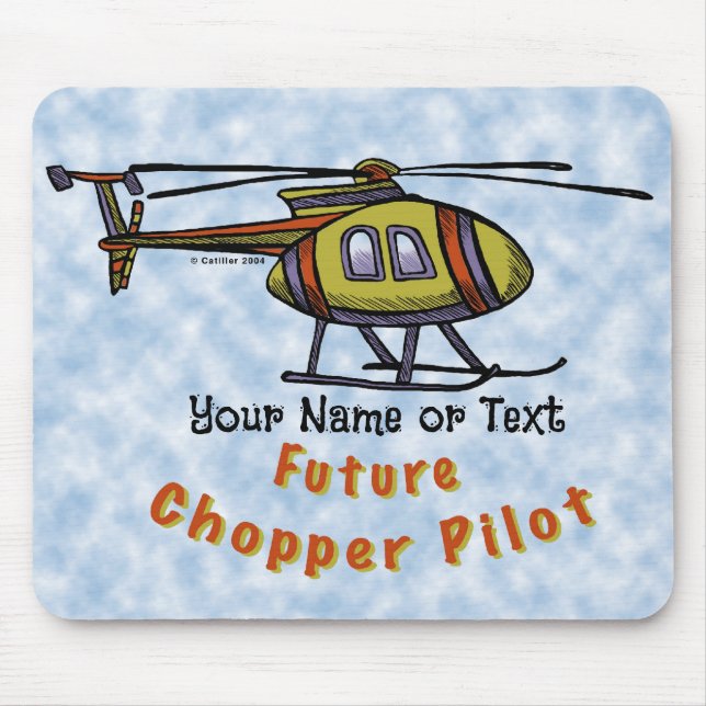 Future helicopter Pilot Mouse Pad (Front)