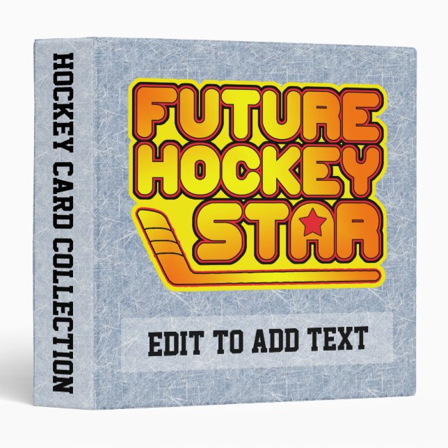 Future Hockey Star Card Album Binder (Front/Spine)