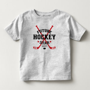 Future Hockey Star Player Red Sticks Toddler T-shirt