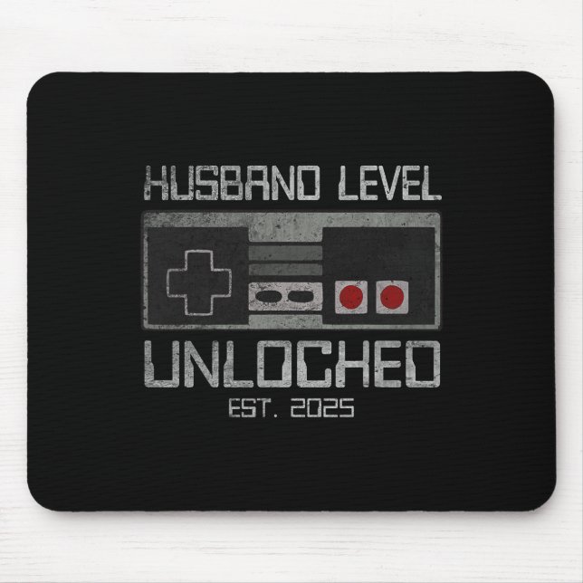 Future Husband Groom To Be In 2025 Gamer Wedding L Mouse Pad (Front)