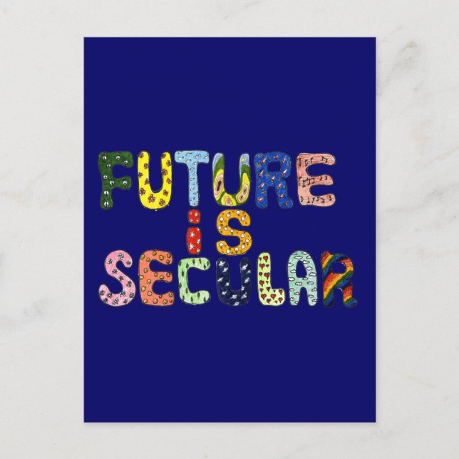 FUTURE IS SECULAR POSTCARD (Front)