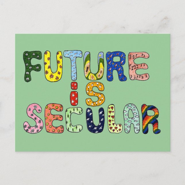 FUTURE IS SECULAR POSTCARD (Front)