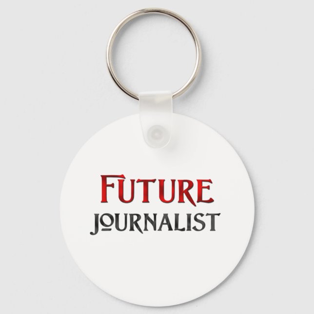 Future Journalist Keychain (Front)