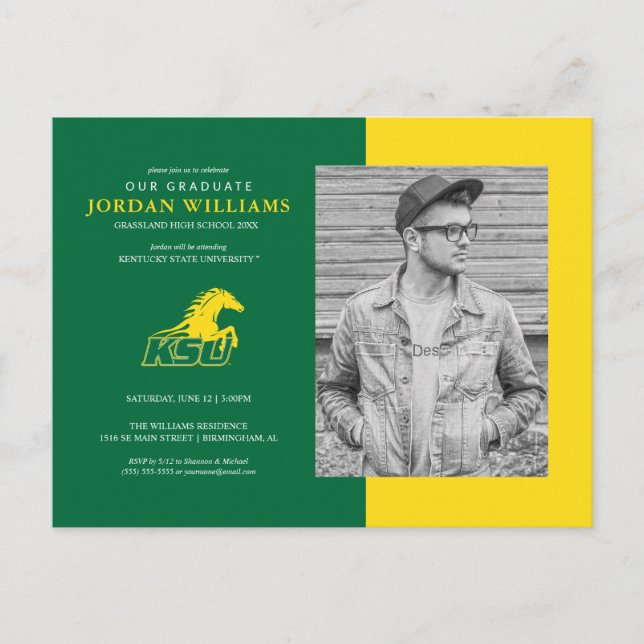 Future Kentucky State University Graduate Announcement Postcard (Front)